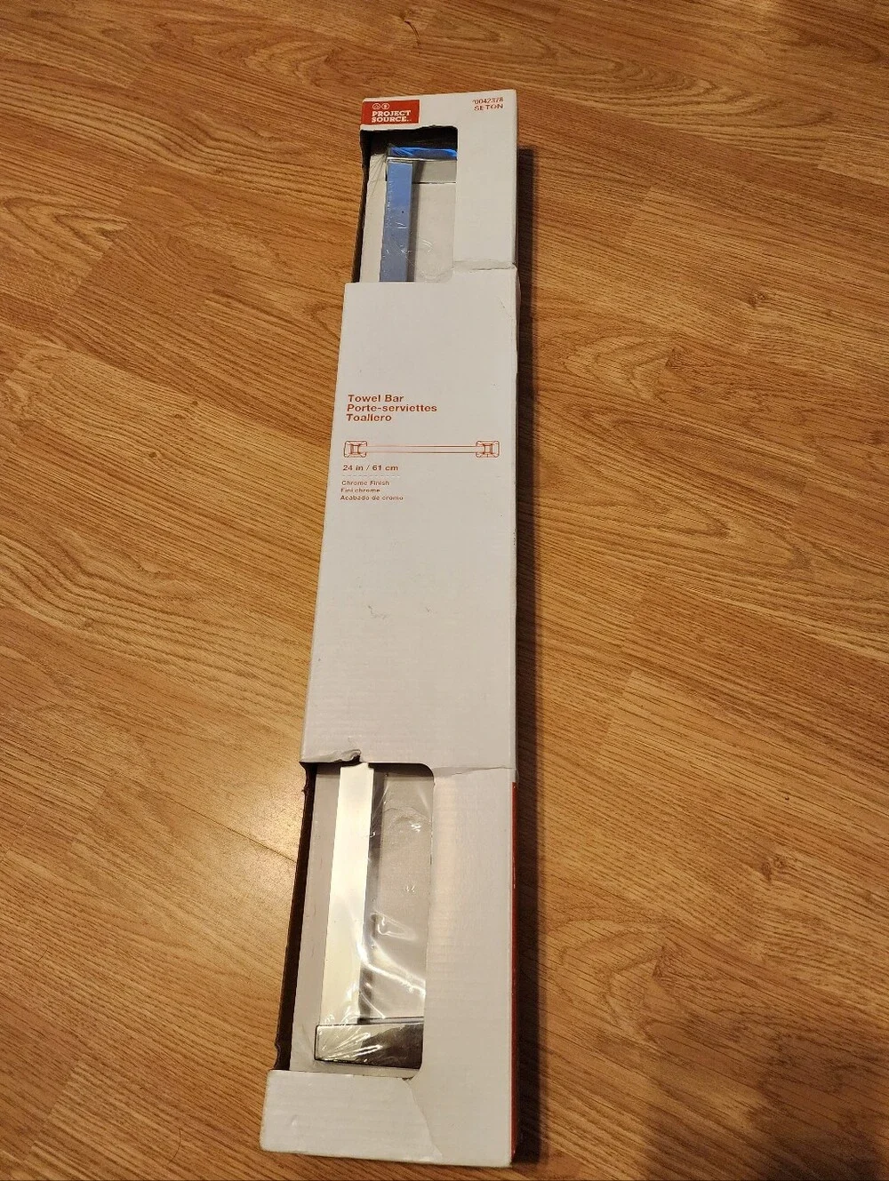 Project Source Seton 24 inch Chrome Towel Bar Bathroom Concealed Mounting